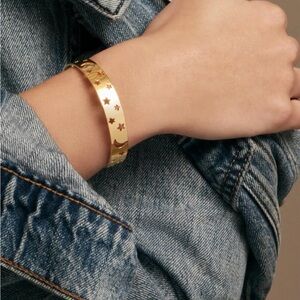 Lucky Brand Gold Star Cuff Bracelet